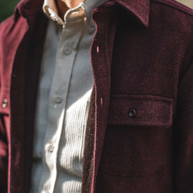 Our fit model wearing The Leeward Shirt.