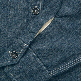 The Utility Shirt in Indigo Salt & Pepper Chambray