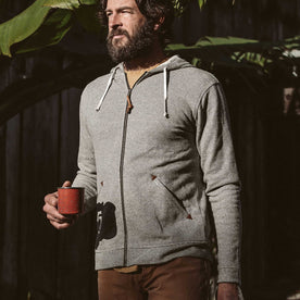Our fit model drinking some brew in the morning.