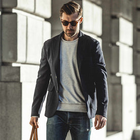 Fit model in San Francisco Dressing down a blazer