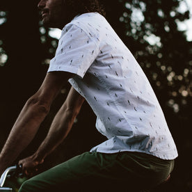 The Short Sleeve Jack in Tree Top Poplin: Alternate Image 3