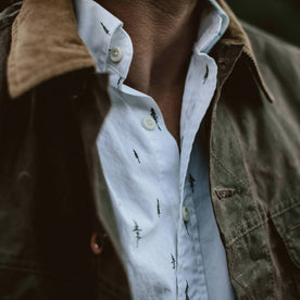 The Short Sleeve Jack in Tree Top Poplin: Alternate Image 5