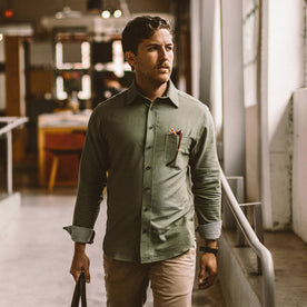 The California in Olive Jacquard - featured image