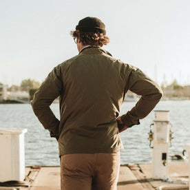 Stan showing the back of the jacket