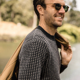 Our fit model in the Cashmerino sweater