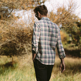 Our fit model wearing The California in Watermelon Madras.