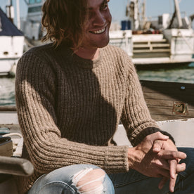 The Whaler Sweater in Alpaca Wool: Alternate Image 1