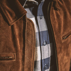 The Moto Jacket in Tobacco Weatherproof Suede: Alternate Image 6