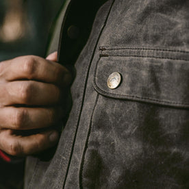Fit Model in the Rover Jacket