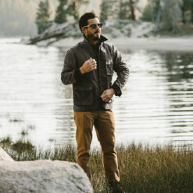 The Rover Jacket in Chocolate Beeswaxed Canvas: Alternate Image 3
