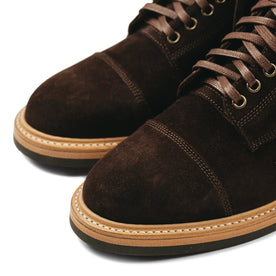 The Moto Boot in Weatherproof Chocolate Suede: Alternate Image 9