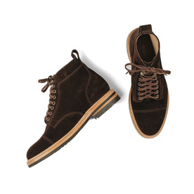 The Moto Boot in Weatherproof Chocolate Suede: Alternate Image 15