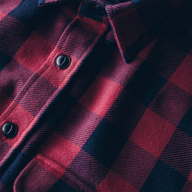 The Moto Utility Shirt in Red Buffalo Plaid: Alternate Image 5