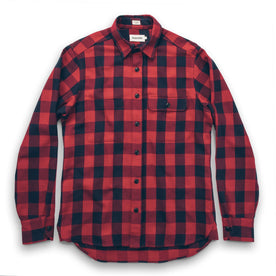 The Moto Utility Shirt in Red Buffalo Plaid: Alternate Image 6