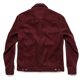 The Long Haul Jacket in Burgundy Melton Wool: Alternate Image 9