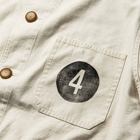 The Fourtillfour Ojai Jacket in Natural Reverse Sateen: Alternate Image 6