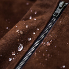 The Moto Jacket in Tobacco Weatherproof Suede: Alternate Image 7