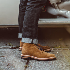 The Trench Boot in Golden Weatherproof Suede: Alternate Image 3
