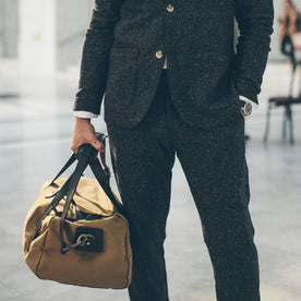 The Telegraph Trouser in Charcoal Tweed Herringbone: Alternate Image 3