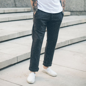 The Telegraph Trouser in Charcoal Tweed Herringbone: Alternate Image 4