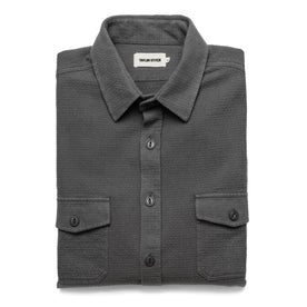 The Utility Shirt in Charcoal Jacquard - featured image