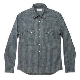 The Western Shirt in Hemp Stripe Chambray: Alternate Image 9