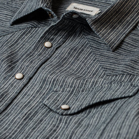 The Western Shirt in Hemp Stripe Chambray: Alternate Image 5