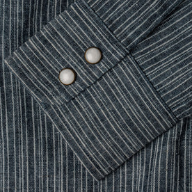 The Western Shirt in Hemp Stripe Chambray: Alternate Image 8