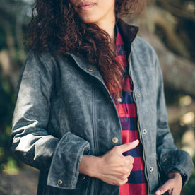 The Field Jacket in Dark Olive Beeswaxed Canvas: Alternate Image 1