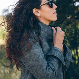The Field Jacket in Dark Olive Beeswaxed Canvas: Alternate Image 2