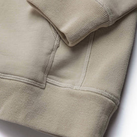 material shot of sleeve hem of The Fillmore Hoodie in Sunflower Embroidery