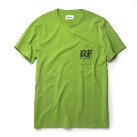 flatlay of The Heavy Bag Tee in Chlorophyll