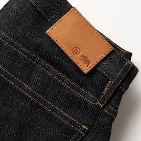material shot of leather patch
