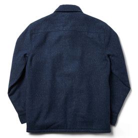 flatlay of jacket back showing yoke