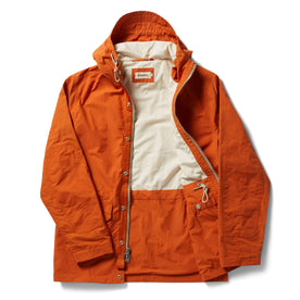 open front flatlay of The Dalton Jacket in Rust