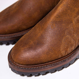 material shot of toe box