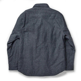flatlay of The Lined Utility Shirt in Indigo and Slate Twill from the back