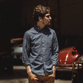 The Jack in Navy Slub Check - featured image