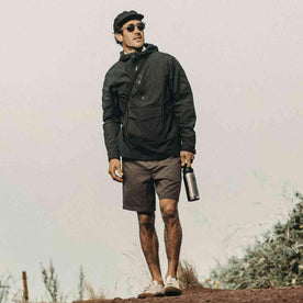 our fit model wearing the The Powder Jacket in Slate