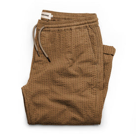 The Après Pant in British Khaki Seersucker: Featured Image