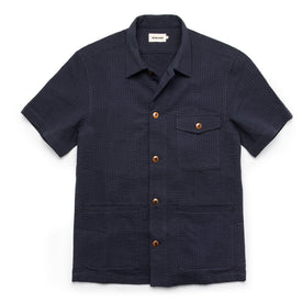 The Caravan Shirt in Navy Seersucker - featured image
