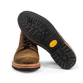 The Moto Boot in Golden Brown Waxed Suede: Alternate Image 7