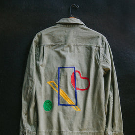 hanging shot of The HBT Jacket by Sam Hart