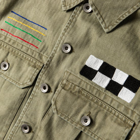 studio material shot of The HBT Jacket by Sam Hart