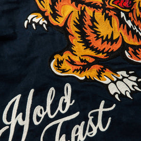 material shot of custom stitching