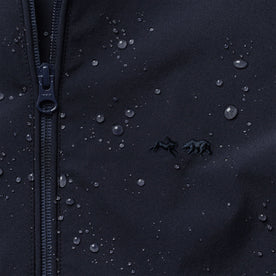 material shot of water beading on fabric