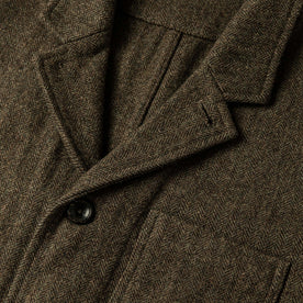 material shot of lapel