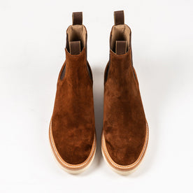 shot of boots straight on in studio