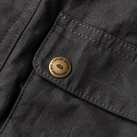 material shot of button