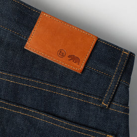 material shot of leather patch